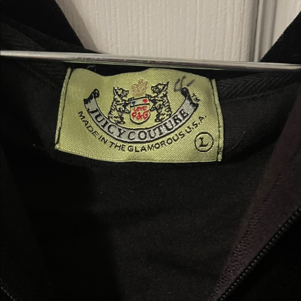 Juicy Couture Black Velour Women's Jacket - Picture 3 of 4